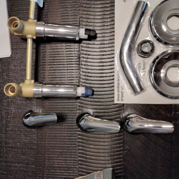 Aragon 3 Handle 1-Spray Tub and Shower Faucet 1.8 GPM in Chrome (Valve Included) - Picture 8 of 9